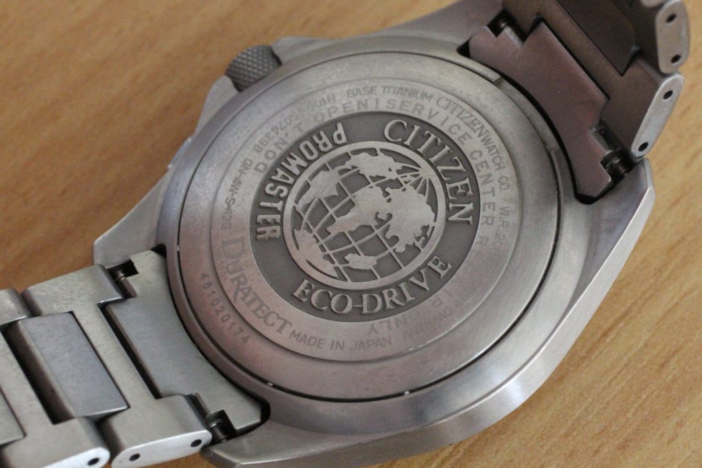 Citizen PMD56-2951 caseback